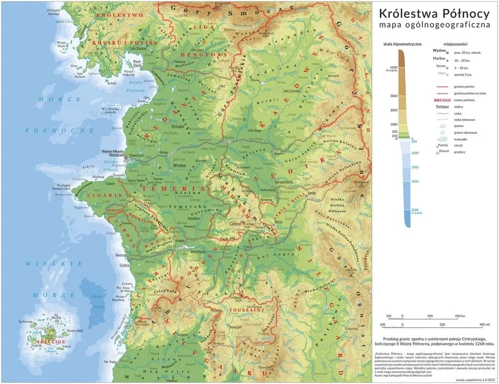 Mapa Wiedźmina: Jak dokładnie przedstawia świat Wiedźmina?